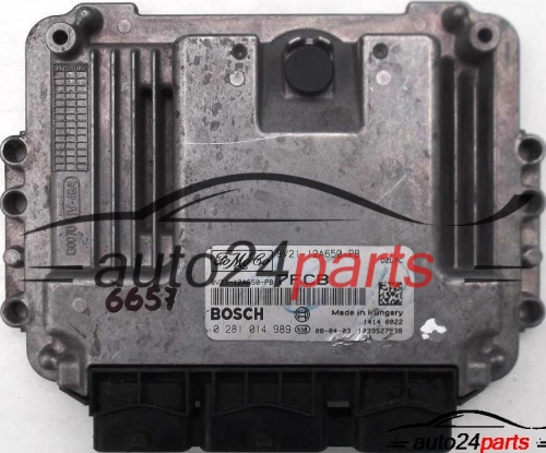 MOTORSTEUERGERÄT ECU STEUERGERAT FORD FIESTA 1.6 TDCI BOSCH 0 281 014 989, 0281014989, 8V21-12A650, 8V21-12A650 - PB 