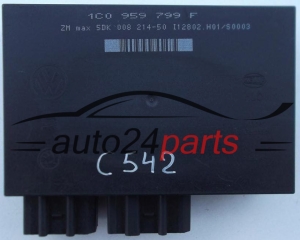 CENTRALKA MODUL STEROWNIK KOMFORTU 1C0959799F, 1C0 959 799 F, HELLA 5DK00821450, 5DK 008 214-50 SEAT SKODA VW -   C542, C538, C535, C534, C544