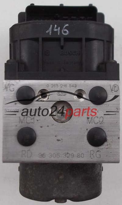 Pompa abs i sterownik PEUGEOT 406 0265216543 9630532980 0273004270