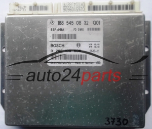 CALCULATEUR ABS ESP+HBA MERCEDES W168 A1685450832, 1685450832, A 168 545 08 32 BOSCH 0265109606, 0 265 109 606