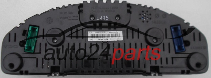 QUADRO STRUMENTI CRUSCOTTO CONTACHILOMETRI VOLKSWAGEN 7H0 920 861 G, 7H0920861G, 7H0920861, 110080204109