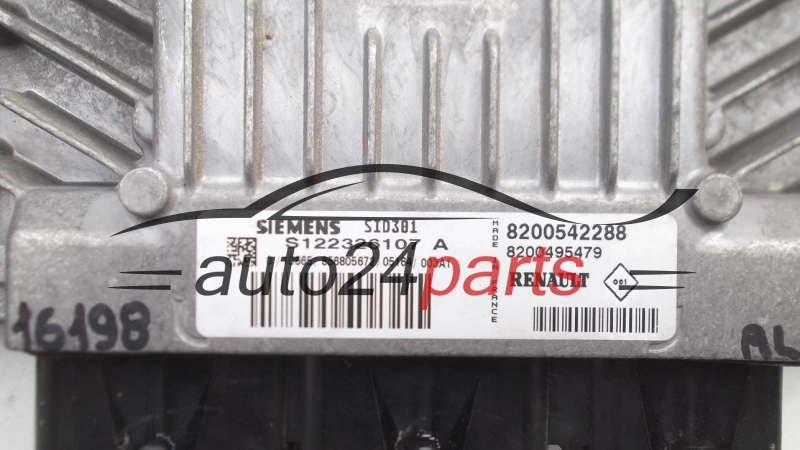 ECU ENGINE CONTROLLER RENAULT MEGANE 1.5 DCI SIEMENS S122326107 A, S122326107A, 8200542288