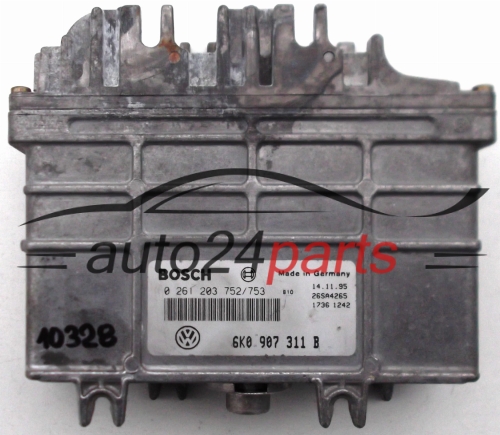 ECU CENTRALITA DE MOTOR SEAT CORDOBA 1.6 6K0907311B, 6K0 907 311 B, BOSCH 0261203752/753, 0 261 203 752, 0 261 203 753