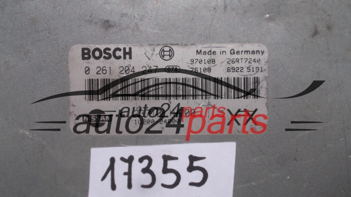 ECU CENTRALITA DE MOTOR NISSAN MICRA 1.3 BOSCH 0 261 204 247, 0261204247, 23710-1U200,  1U200-24800, 1U20024800 XX 