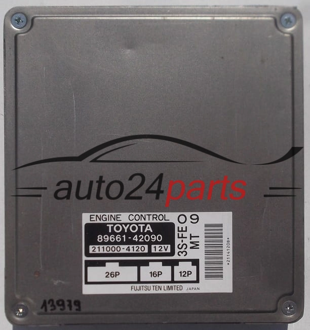 CALCULATEUR MOTEUR TOYOTA RAV-4 FUJITSU 211000-4120,  89661-42090