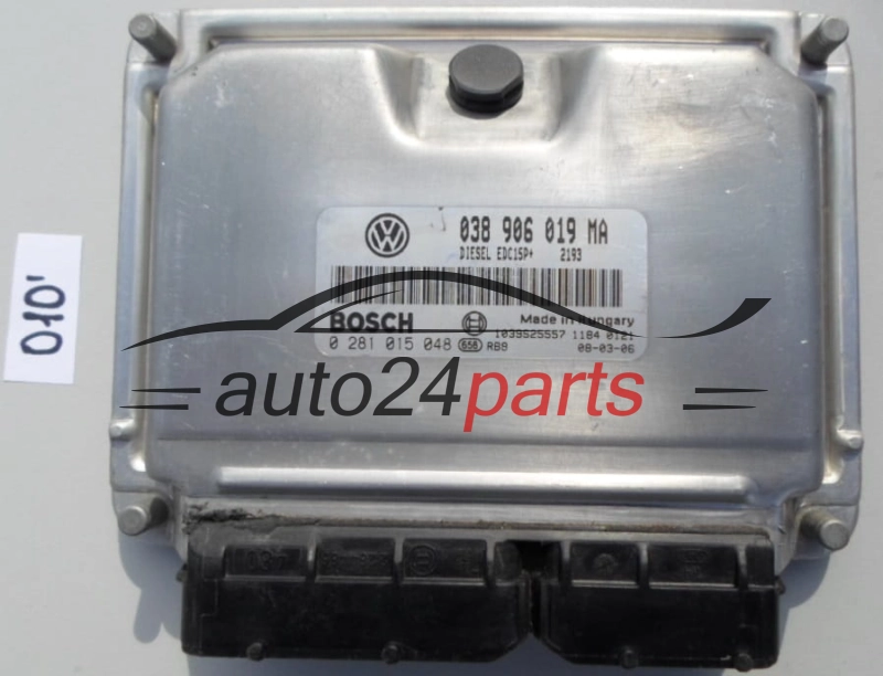 KOMPUTER STEROWNIK SILNIKA SEAT IBIZA 1.9 TDI BOSCH 0 281 015 048, 0281015048, 038 906 019 MA, 038906019MA