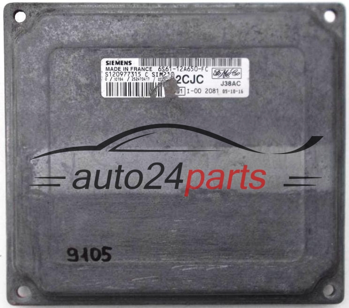 Μονάδα Ελέγχου Κινητήρα FORD FIESTA SIEMENS S120977315 C, S120977315C, FoMoCo 6S61-12A650-FC, 6S6112A650FC, 2CJC 
