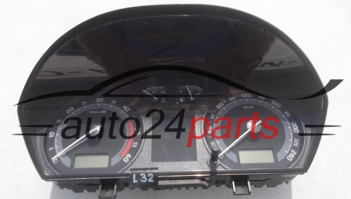 QUADRO STRUMENTI CRUSCOTTO CONTACHILOMETRI SKODA FABIA VDO 110.080.253/025, 110080253025, 6Y0 920 882 D B41, 6Y0920882DB41, 6Y0920882D