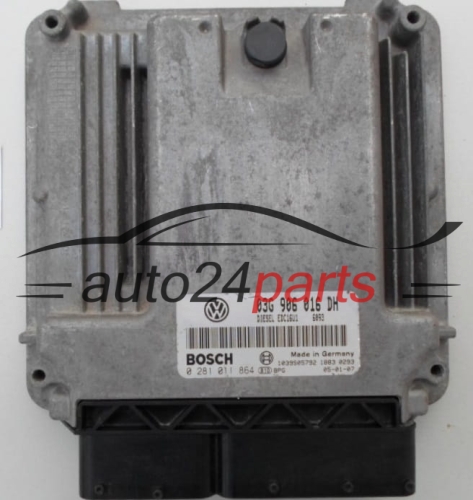 ECU CENTRALITA DE MOTOR SEAT ALTEA TOLEDO 1.9 TDI 03G 906 016 DH, 03G906016DH, BOSCH 0 281 011 864, 0281011864 