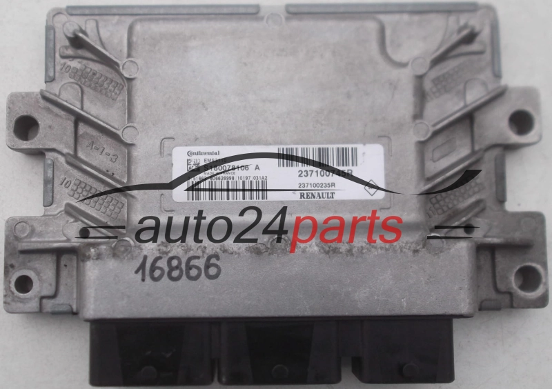 Μονάδα Ελέγχου Κινητήρα RENAULT SCENIC 2.0, CONTINENTAL S180078106 A, S180078106A, 237100745R, 237100235R