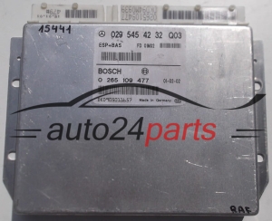 ABS STEROWNIK ESP + BAS MERCEDES W168 A-KLASA BOSCH 0265109477, 0 265 109 477, 0295454232, 029 545 42 32 Q01