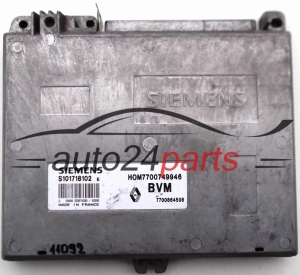 CENTRALINA DO MOTORE RENAULT CLIO 1.4, SIEMENS S101718102 E, S101718102E, HOM7700749946, 7700864508