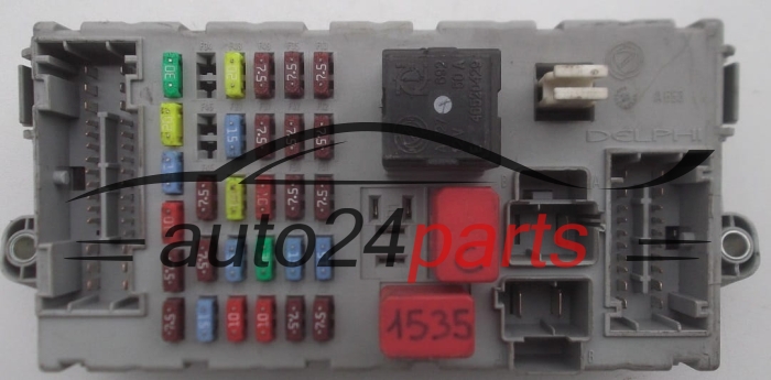 BOITE ELECTRIQUE A RELAIS ET FUSIBLE CONFORT MODULE BSI FIAT CITROEN PEUGEOT 1361296080 CPL, 46520429