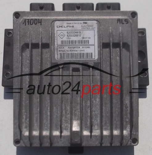 MOTORSTEUERGERÄT ECU STEUERGERÄT  NISSAN MICRA 1.5 DCI DELPHI R0410B020B