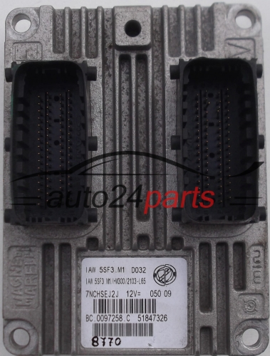 Μονάδα Ελέγχου Κινητήρα FIAT GRANDE PUNTO 1.2 Magneti Marelli IAW 5SF3.M1,  51847326