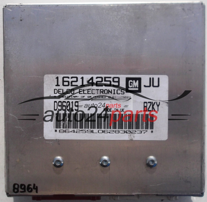ECU CENTRALITA DE MOTOR OPEL ASTRA 1.6 X16XE DELCO 16214259 JU, 16214259JU, D96019, CDJF, BZKY, CKYH