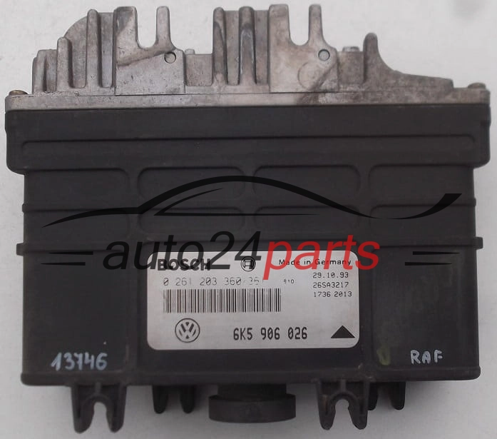 KOMPUTER STEROWNIK SILNIKA SEAT IBIZA 1.4, BOSCH 0261203360/361, 6K5906026