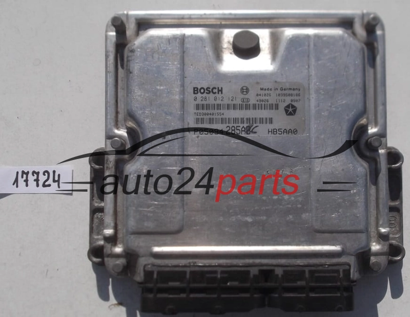 Μονάδα Ελέγχου Κινητήρα CHRYSLER VOYAGER 2.8 CRD BOSCH 0 281 012 121, 0281012121, P05094285AB