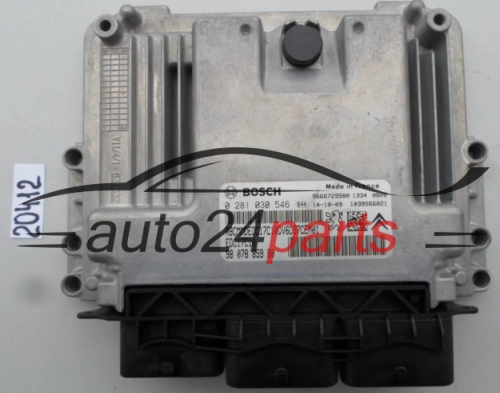 KOMPUTER STEROWNIK SILNIKA CITROEN PEUGEOT 1.6 HDI BOSCH 0 281 030 546, 0281030546, 98 078 859 80, 9807885980, 9666729580, EDC17C10