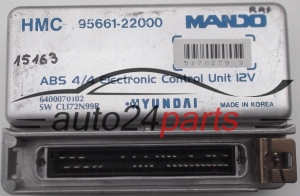 CALCULATEUR ABS HYUNDAI ACCENT MANDO 95661-22000, 9566122000, 6400070102