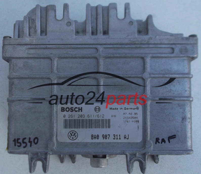 KOMPUTER STEROWNIK SILNIKA SEAT CORDOBA 1.6 BOSCH 0 261 203 611/612, 0261203611, 8A0 907 311 AJ, 8A0907311AJ
