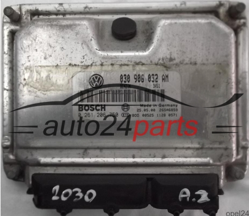 MOTORSTEUERGERÄT ECU STEUERGERÄT VW VOLKSWAGEN POLO 1.0 030906032AM, 030 906 032 AM, BOSCH 0261206750, 0 261 206 750