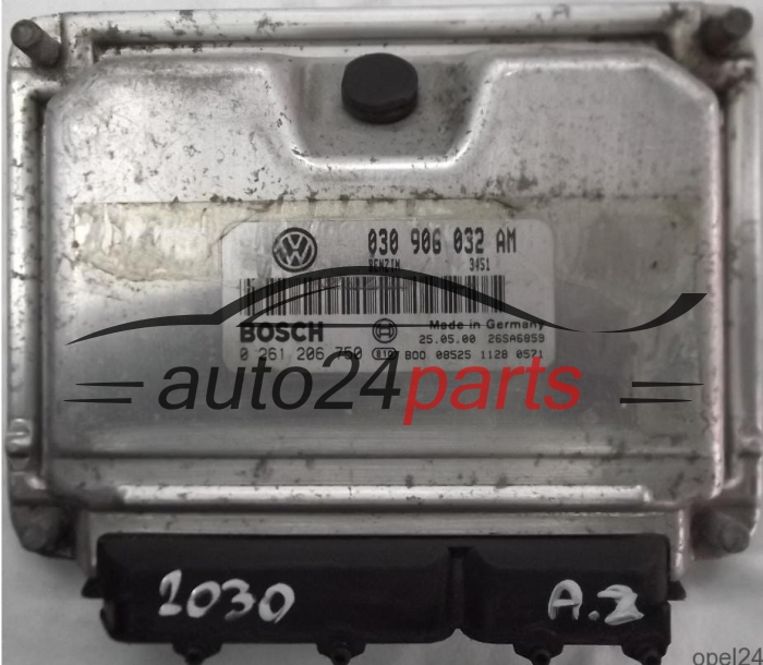 MOTORSTEUERGERÄT ECU STEUERGERÄT VW VOLKSWAGEN POLO 1.0 030906032AM, 030 906 032 AM, BOSCH 0261206750, 0 261 206 750