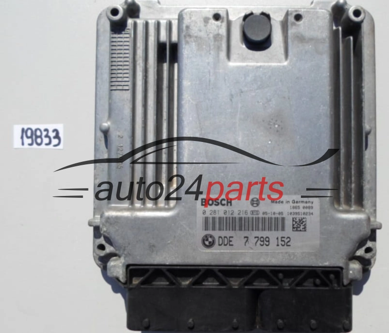 KOMPUTER STEROWNIK SILNIKA BMW MINI COOPER 1.4 D BOSCH 0 281 012 216, 0281012216, DDE 7 799 152, DDE7799152, 7799152 