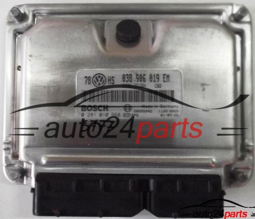 ECU ENGINE CONTROLLER VW VOLKSWAGEN PASSAT 1.9 TDI BOSCH 0 281 010 668, 0281010668, 038 906 019 EM, 038906019EM 