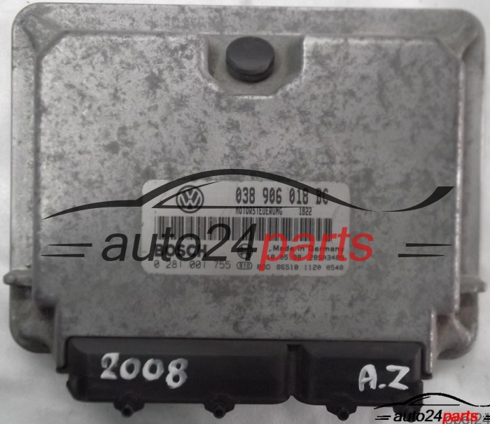 ΜΟΝΑΔΑ ΕΛΕΓΧΟΥ ΚΙΝΗΤΗΡΑ SKODA OCTAVIA 1.9 TDI 038906018BC, BOSCH 0281001755