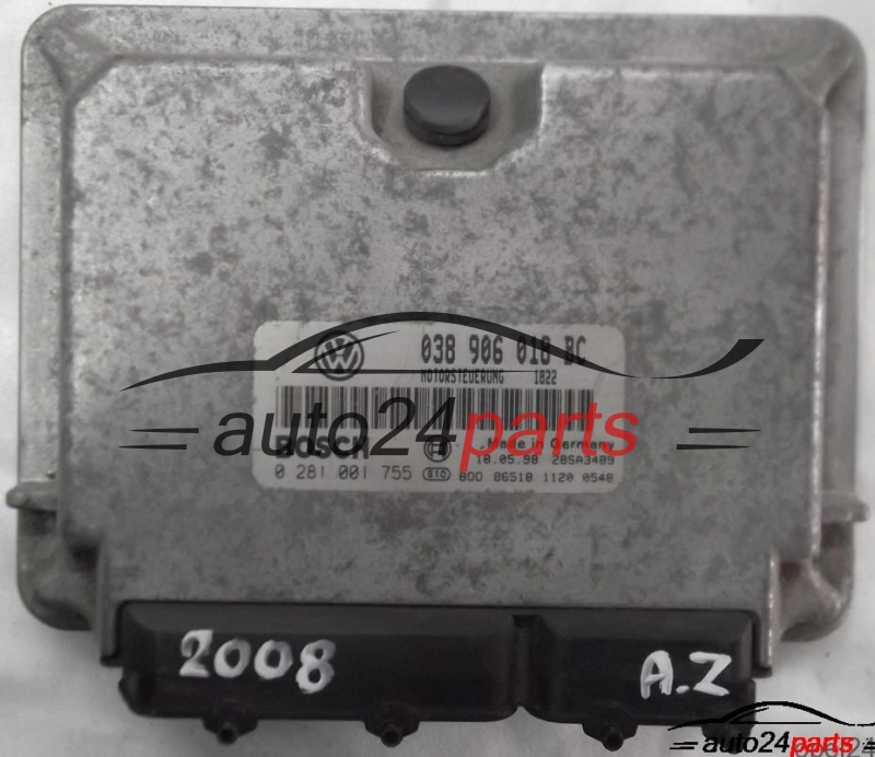 ΜΟΝΑΔΑ ΕΛΕΓΧΟΥ ΚΙΝΗΤΗΡΑ SKODA OCTAVIA 1.9 TDI 038906018BC, BOSCH 0281001755