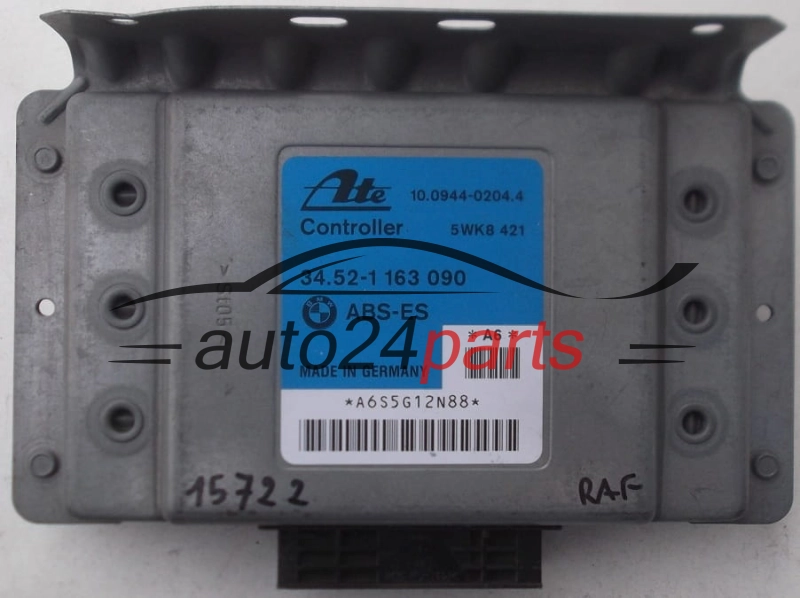 ECU CONTROLLER ABS BMW E36 ATE 10.0944-0204.4, 10094402044, 5WK8 421, 5WK8421, 34.52-1 163 090, 34521163090