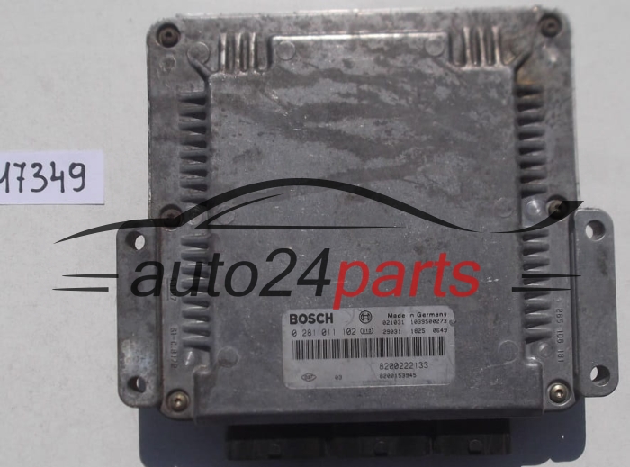 KOMPUTER STEROWNIK SILNIKA RENAULT LAGUNA 1.9 DCI BOSCH 0281011102