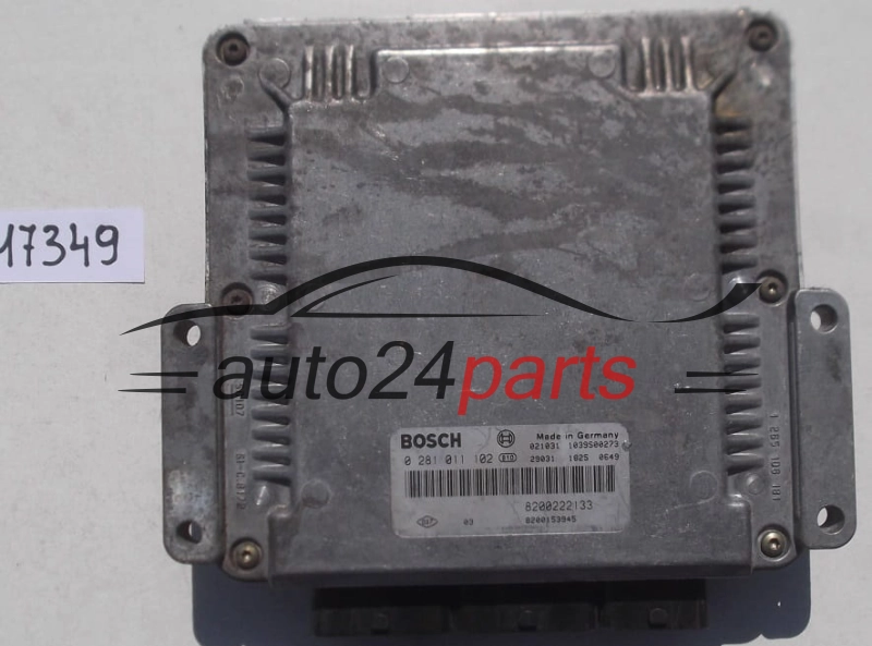 KOMPUTER STEROWNIK SILNIKA RENAULT LAGUNA 1.9 DCI BOSCH 0281011102