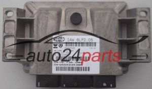 ECU ENGINE CONTROLLER CITROEN C4 1.4 16V MAGNETI MARELLI IAW 6LP2.05, IAW6LP205, HW 16.631.064, 16631064, 9664339980, SW 16.735.084, 16735084, 9664934380 