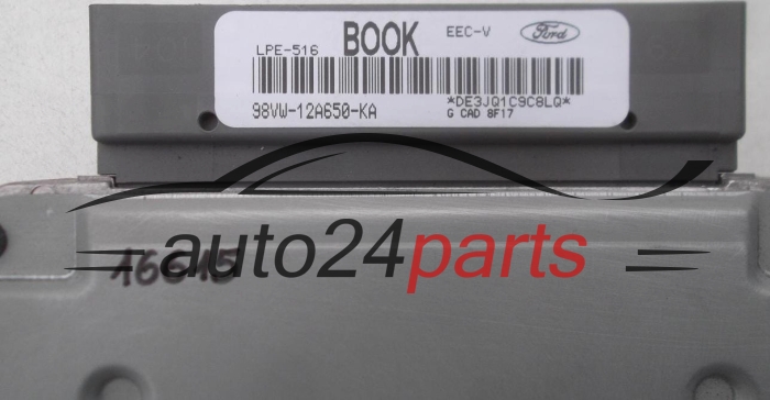 CENTRALINA MOTORE FORD GALAXY VISTEON 98VW-12A650-KA, 98VW12A650KA, BOOK, LPE-516