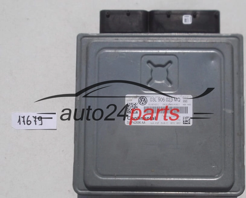 ECU ENGINE CONTROLLER VW VOLKSWAGEN GOLF 1.6 TDI CONTINENTAL 5WP42696 AA