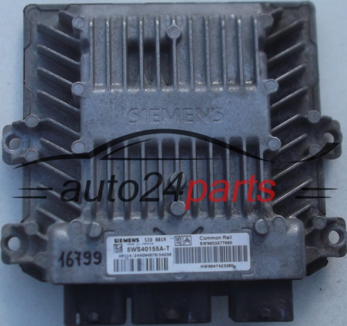 CENTRALINA DO MOTORE CITROEN BERLINGO PEUGEOT PARTNER 2.0 HDI SIEMENS 5WS40155A-T, 5WS40155AT, SW9653577680 HW9647423380