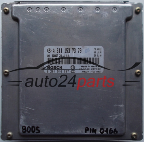 ECU ENGINE CONTROLLER MERCEDES C220 2.2CDI, BOSCH 0 281 010 607, 0281010607, A 611 153 73 79, A6111537379