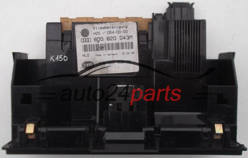PANEL OGRZEWANIA STEROWNIK NAWIEWU REGULATOR KLIMATRONIK VOLKSWAGEN AUDI A4 8D0 820 043 M / 8D0820043M / 5HB 007 908-05 / 5HB00790805