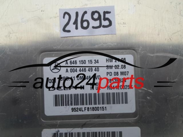 MERCEDES W211 E-KLASS 220 CDI A6461501534, A0044464940, A 004 446 49 40, CRD.11 OM646 EVO DELPHI 28139524 R0412C025K