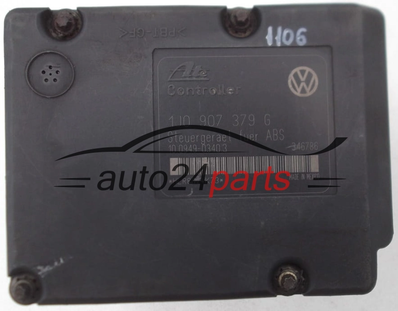 Pompe ABS et calculateur ATE 1J0 614 117 C, 1J0614117C, 10.0204-0142.4, 10020401424, 1J0 907 379 G, 1J0907379G, 10.0949-0310.3, 10094903103, 10.0949-0340.3, 10094903403