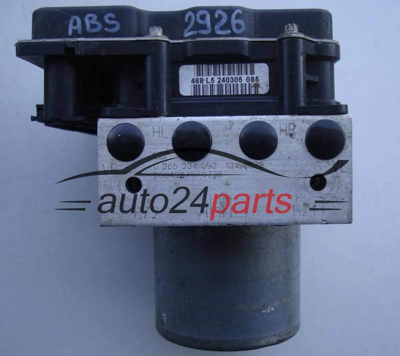 Αντλία αβς OPEL MERIVA CORSA BOSCH 0 265 234 093, 0265234093, 13190879, 0265950350