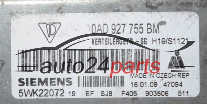 Centralina cambio automatico PORSCHE CAYENNE SIEMENS 5WK22072, 0AD 927 755 BM