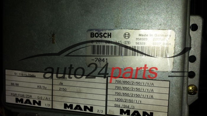 CENTRALINA DO MOTORE MAN BOSCH 0 281 001 345