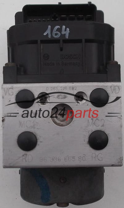 ABS POMPA I STEROWNIK CITROEN XSARA PICASSO BOSCH 0 265 216 642,  96 336 665 80
