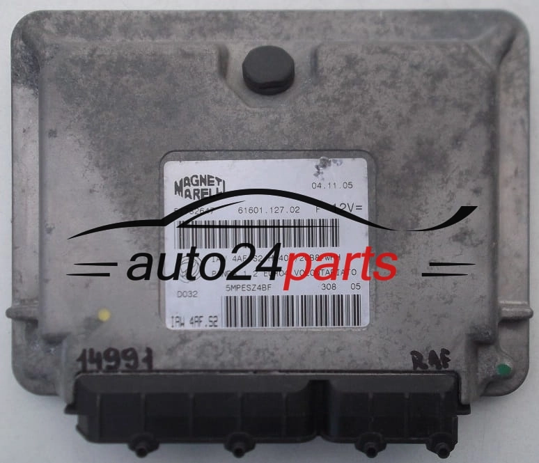 ECU CENTRALITA DE MOTOR FIAT PANDA 1.2 MAGNETI MARELLI IAW 4AF.S2,  51782647, 61601.127.02