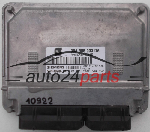 MOTORSTEUERGERÄT ECU STEUERGERÄT  VOLKSWAGEN SEAT ALTEA SIEMENS 5WP40286 04