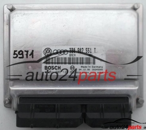 CALCULATEUR MOTEUR AUDI A4 A6 2.8 AQD BOSCH 0 261 206 123, 0261206123, 3B0 907 551 T, 3B0907551T 
