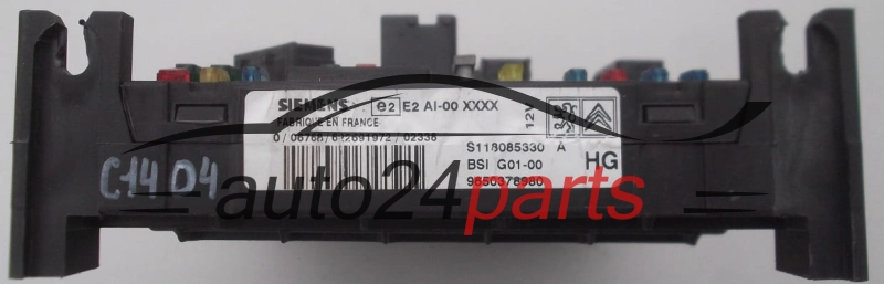Centralina modulo comfort CITROEN XSARA BERLINGO SIEMENS S118085330A, 9650378980